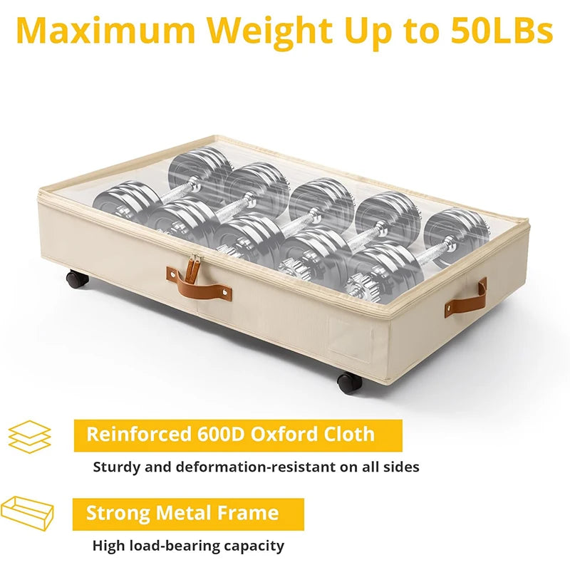 2 Pack Underbed Storage Containers