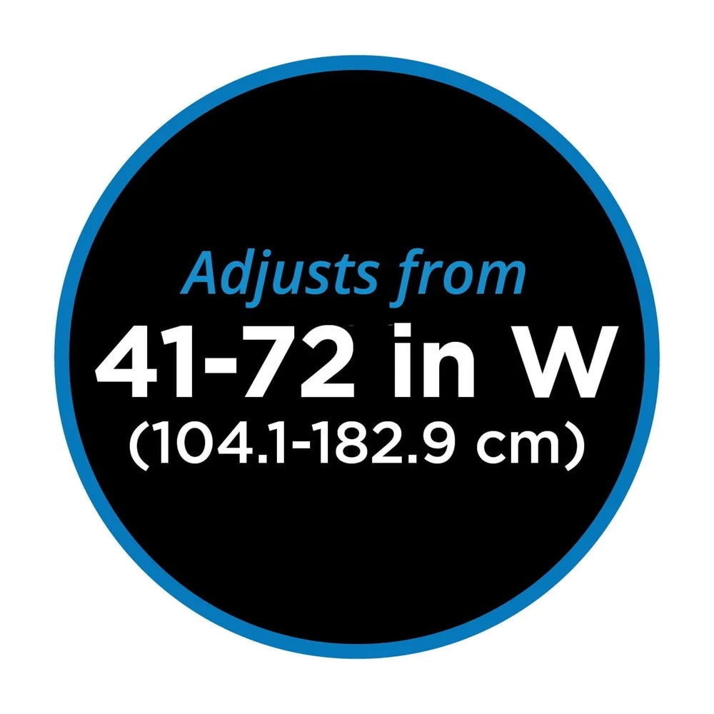 Wall Mounted Adjustable Shower Curtain Rod