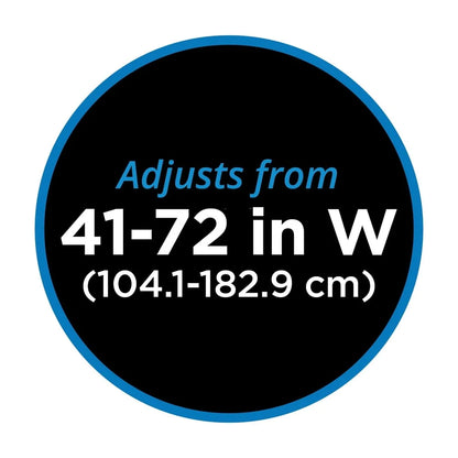 Wall Mounted Adjustable Shower Curtain Rod