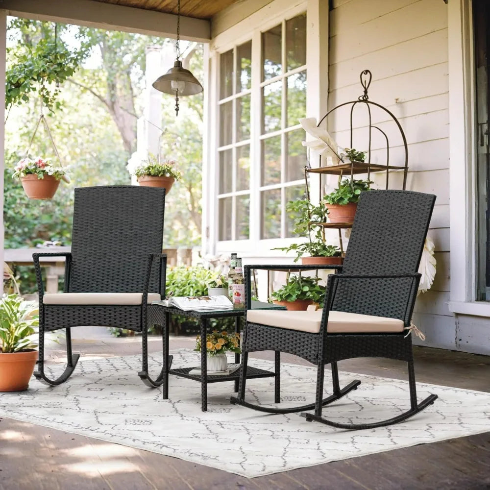Outdoor Rattan Rocking Chair