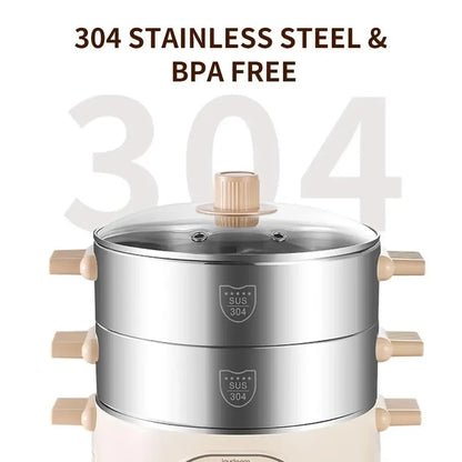 2-Tier Electric Food Steamer