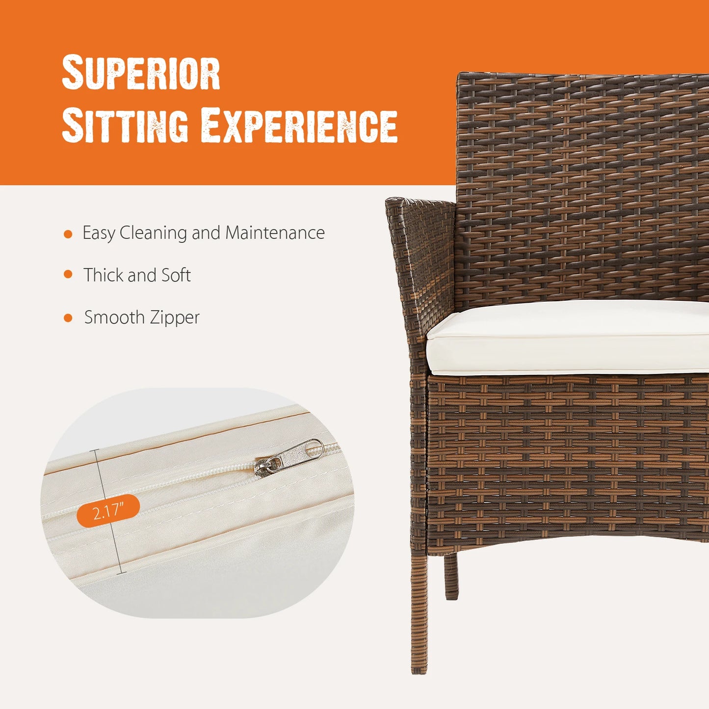 3 Piece Outdoor Furniture Set