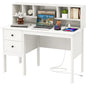White Desk with Drawers