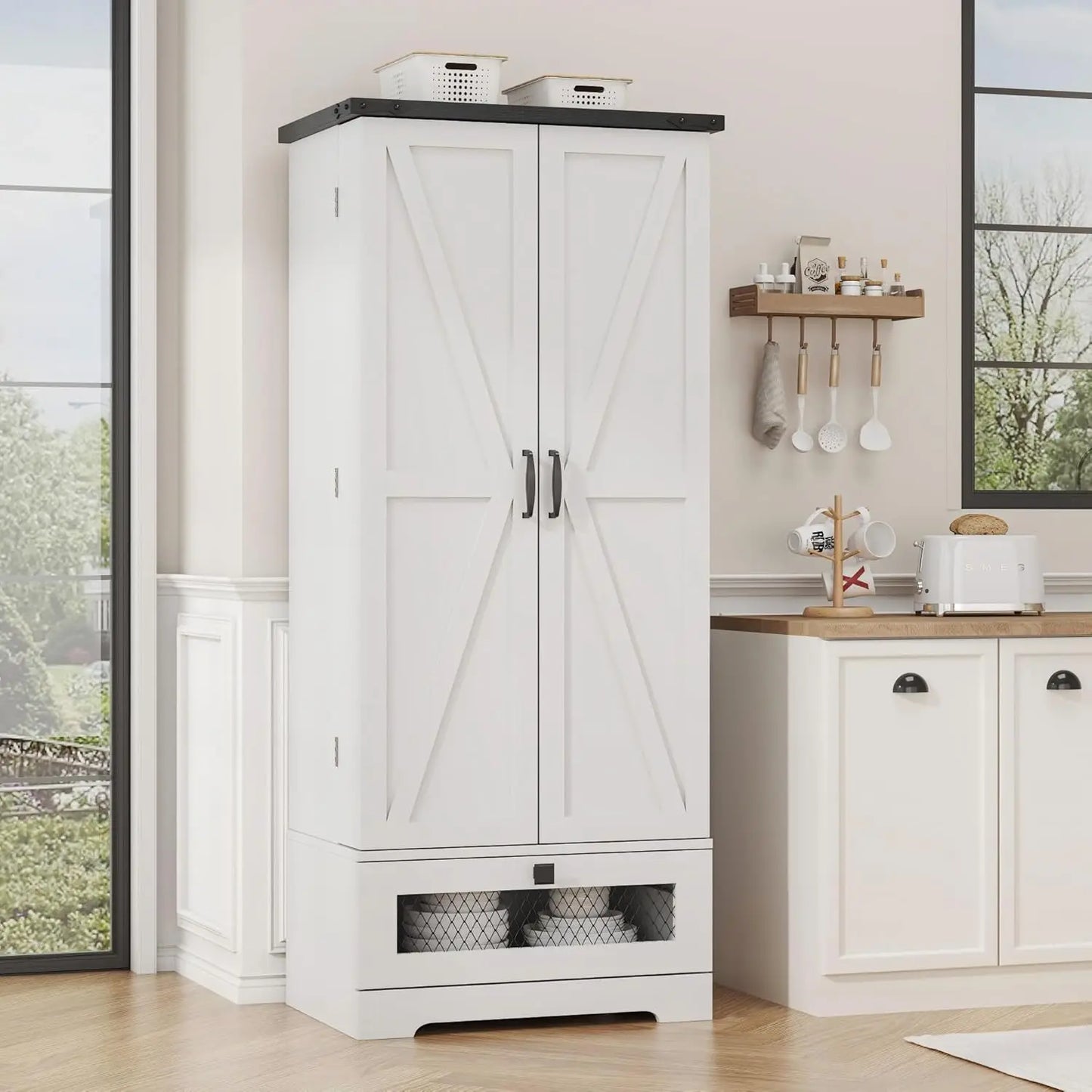 55'' Pantry Storage Cabinet