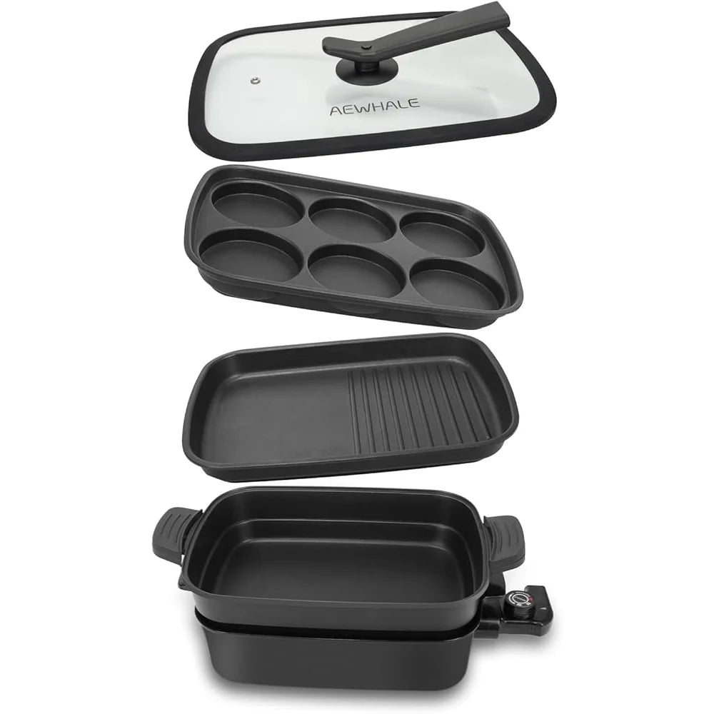 Electric Grill Nonstick Skillet