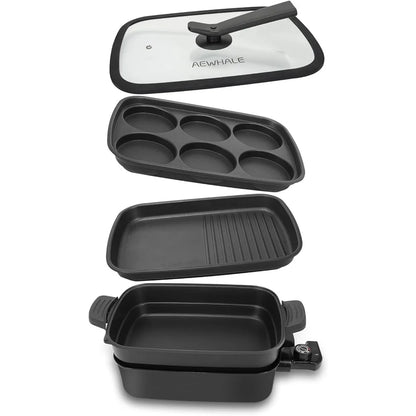 Electric Grill Nonstick Skillet