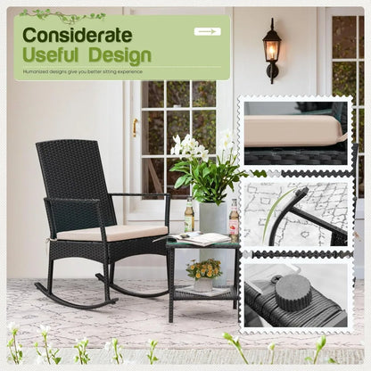 Outdoor Rattan Rocking Chair