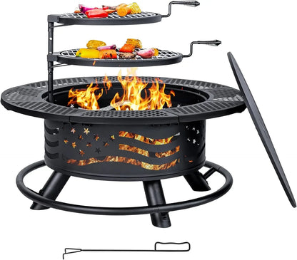 Outdoor Fire Pit Grill
