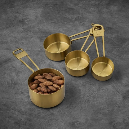 Gold Stainless Steel Measuring Cups