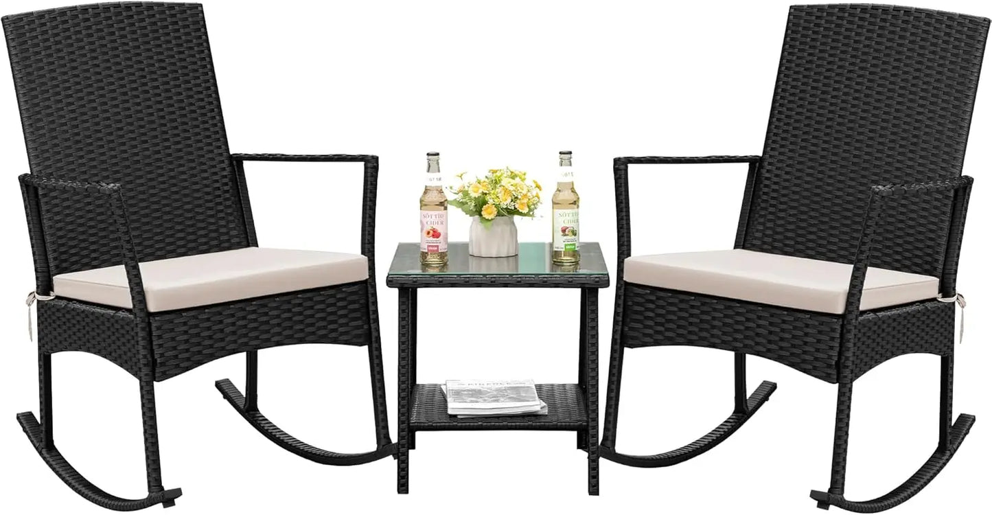 Outdoor Rattan Rocking Chair