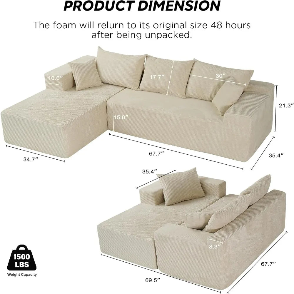 Sectional L-Shape Couch