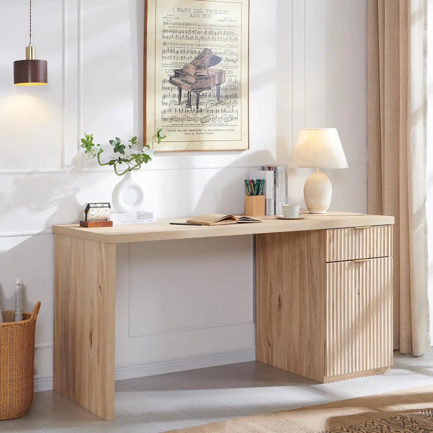 Modern Executive Desk with Storage