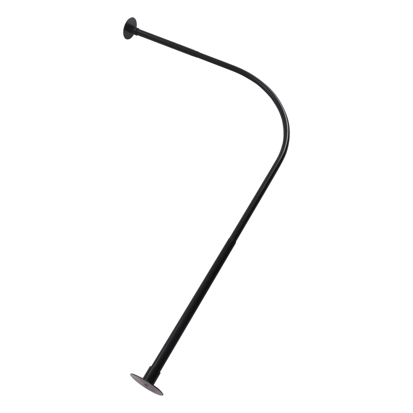 L Shape Retractable Shower Curtain Rail