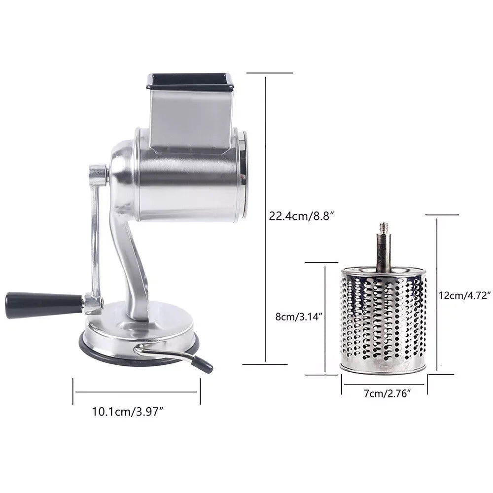 5Piece Stainless Steel Rotary Grater