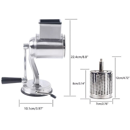 5Piece Stainless Steel Rotary Grater