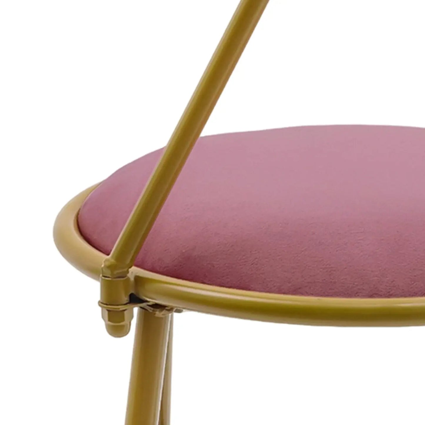 Pink Bow Backrest Vanity Chair