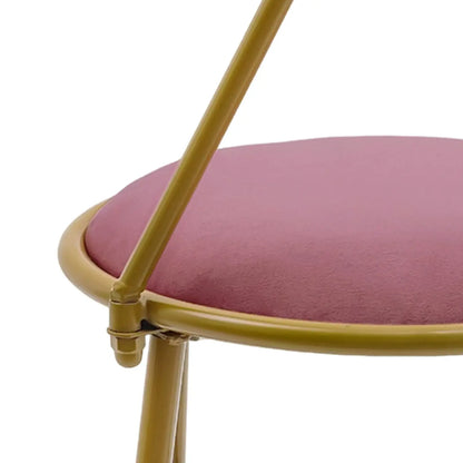 Pink Bow Backrest Vanity Chair