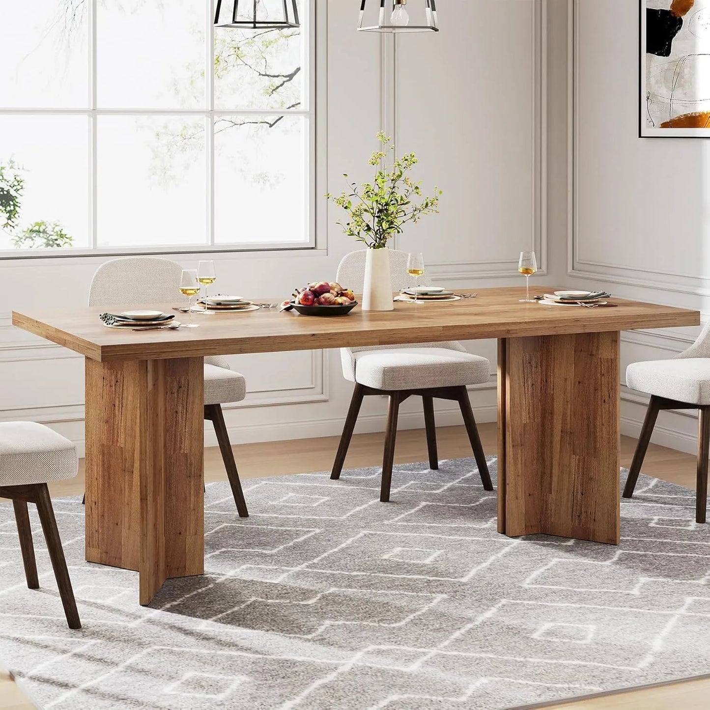 63-inch Farmhouse Dining Table