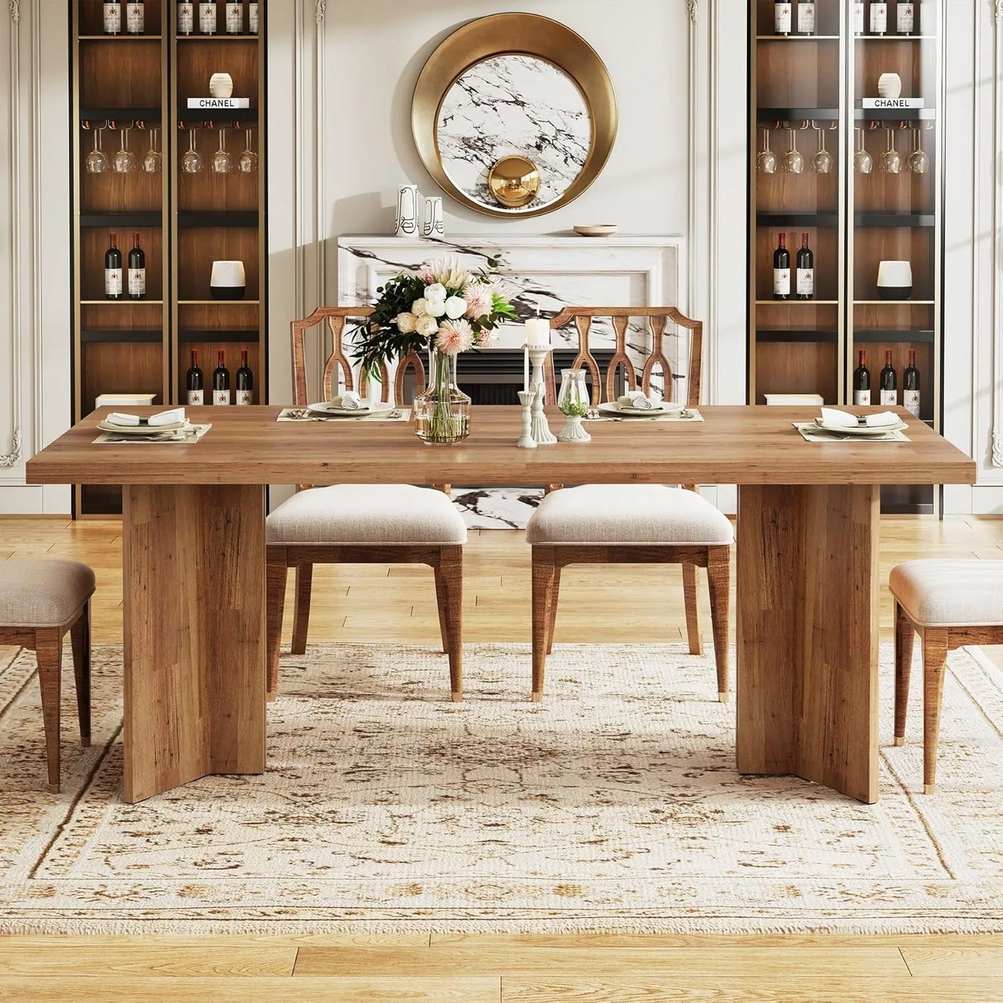 63-inch Farmhouse Dining Table