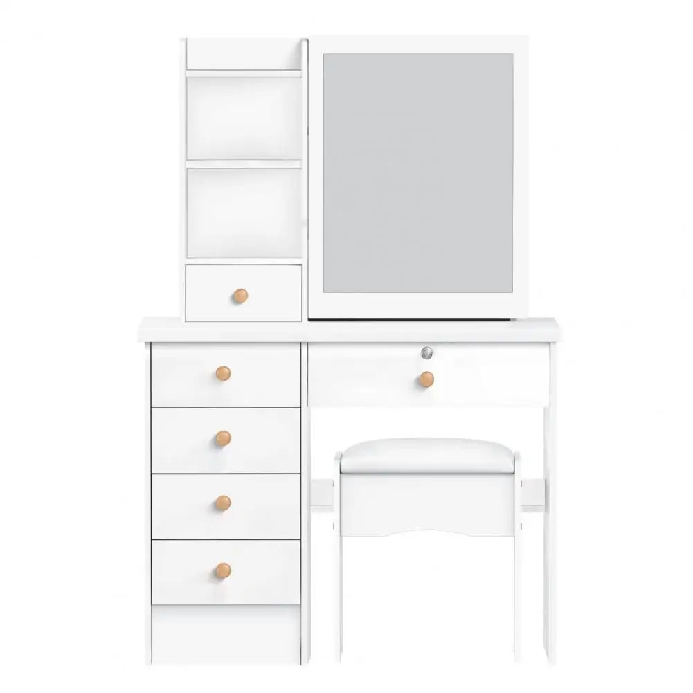 Makeup Vanity with Sliding Mirror