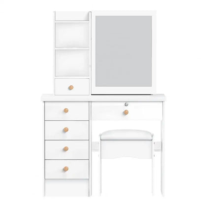 Makeup Vanity with Sliding Mirror